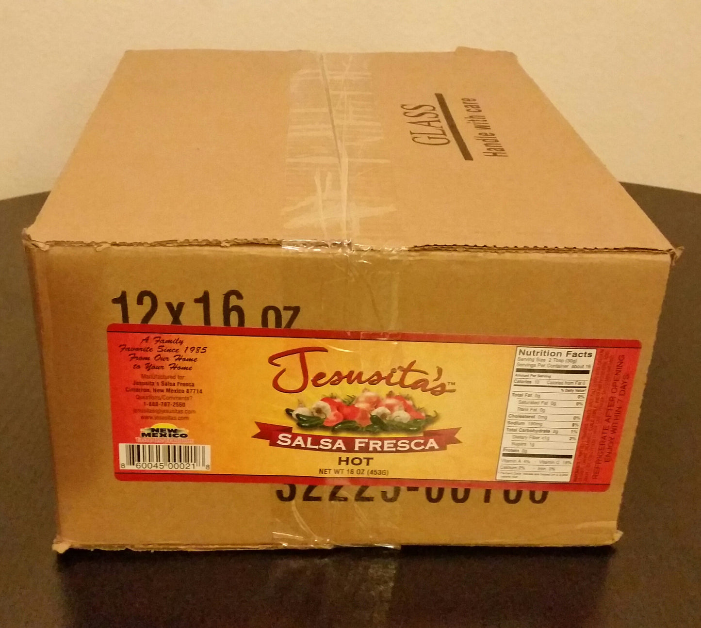 Jesusita's Salsa Fresca Hot (12 jars per case)