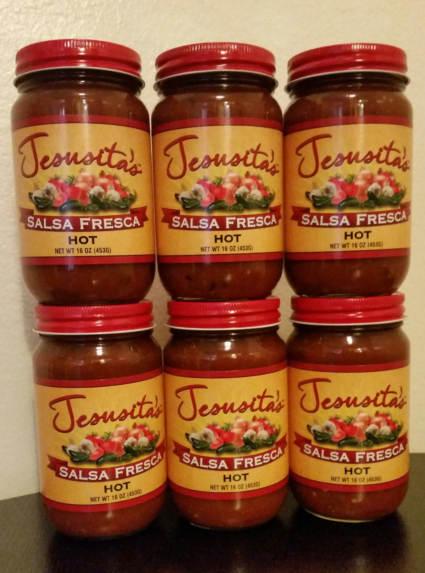 Jesusita's Salsa Fresca Hot (6 jars)