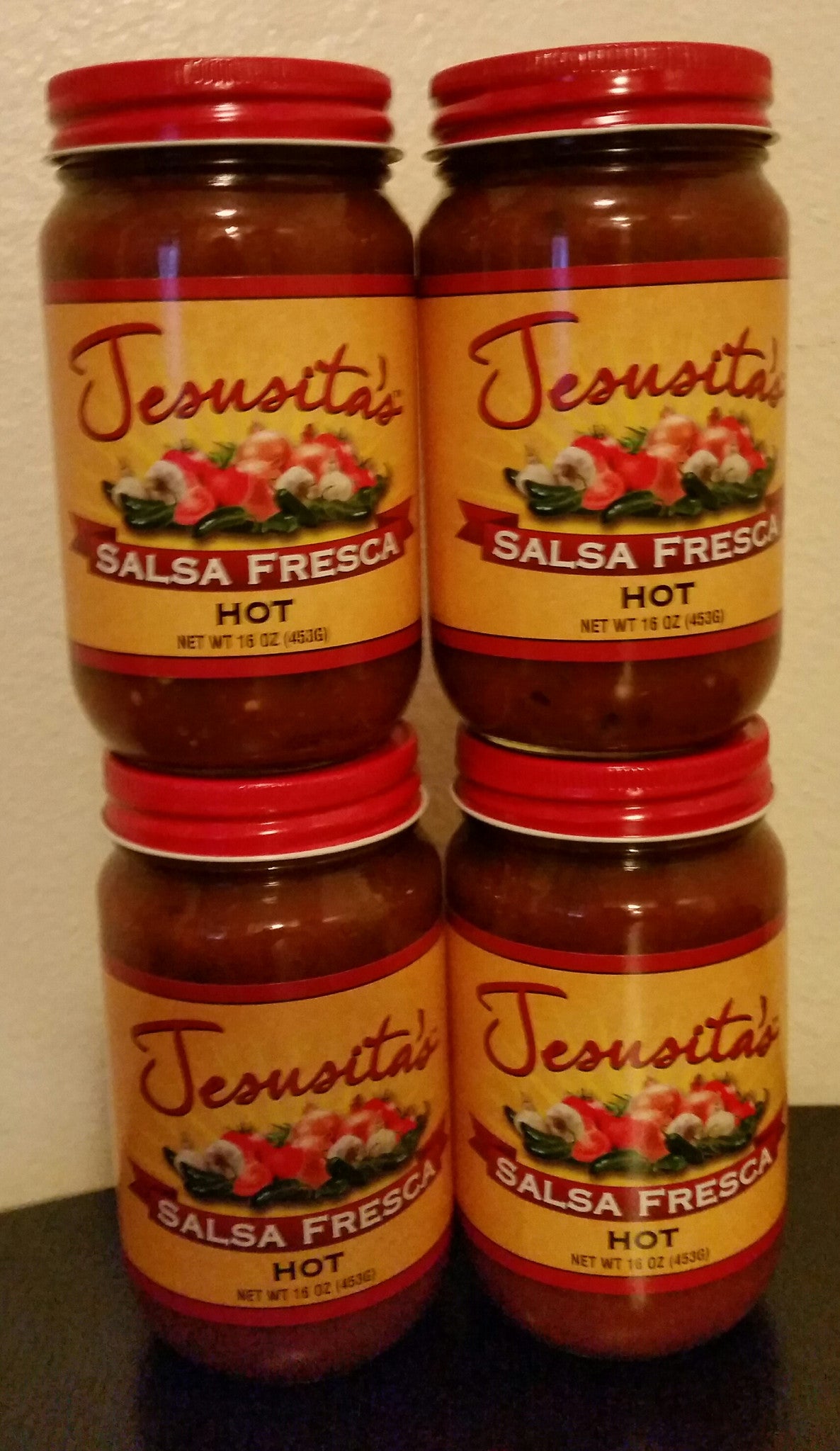 Jesusita's Salsa Fresca Hot (4 jars)