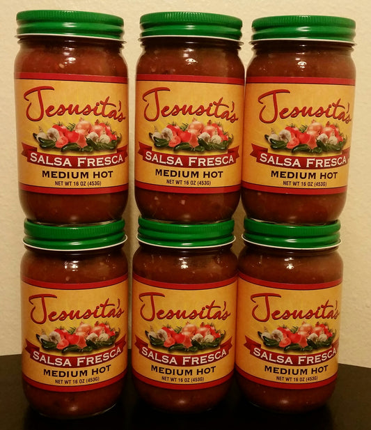Jesusita's Salsa Fresca Medium-Hot (6 jars)